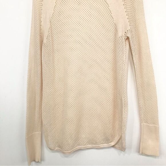 Cabi Cream Open Waffle Knit Summer Beach Tunic Hoodie - Picture 9 of 16